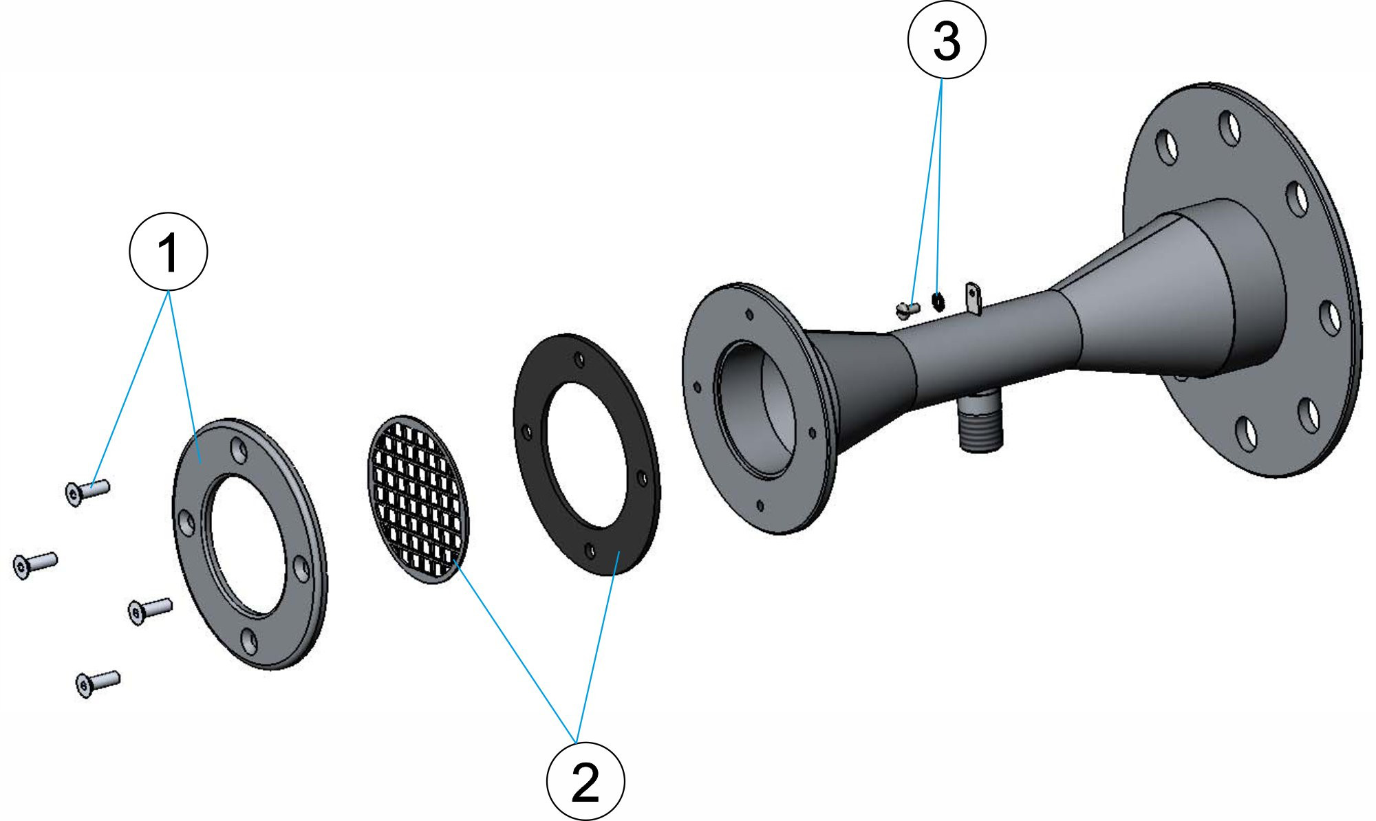 Pièces détachées pour Jet massage avec pièce à sceller