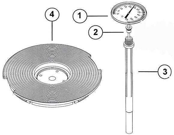 Pièces détachées pour Kit thermomètre skimmer