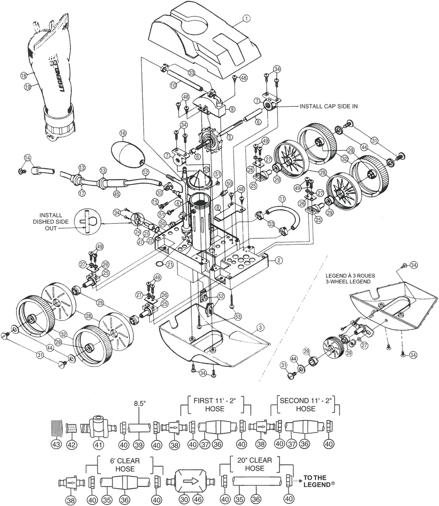 Pièces détachées pour Robot LEGEND