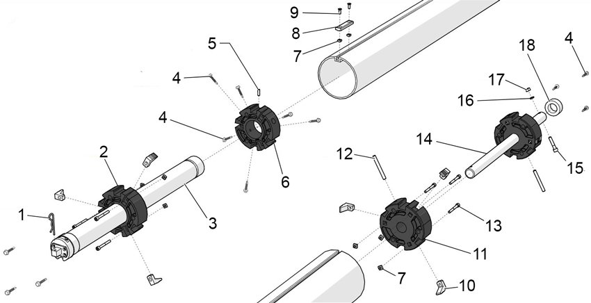 Pièces détachées pour Moteur et palier ZEN'IT