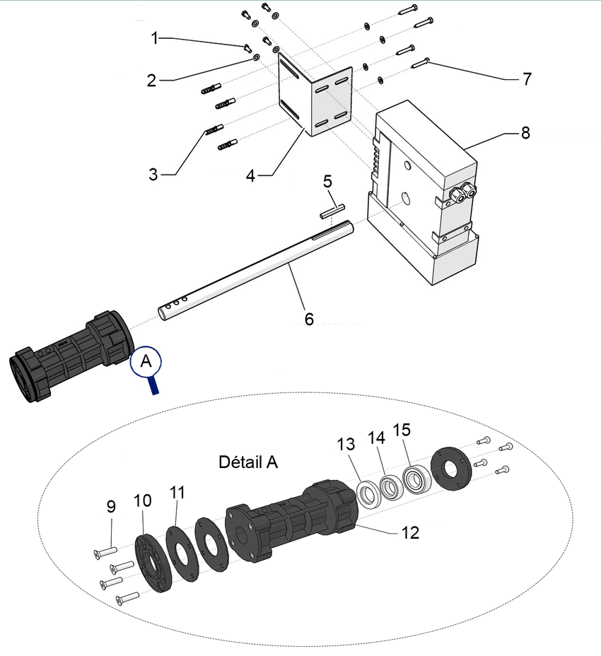 Pièces détachées pour Moteur GENKER fosse sèche