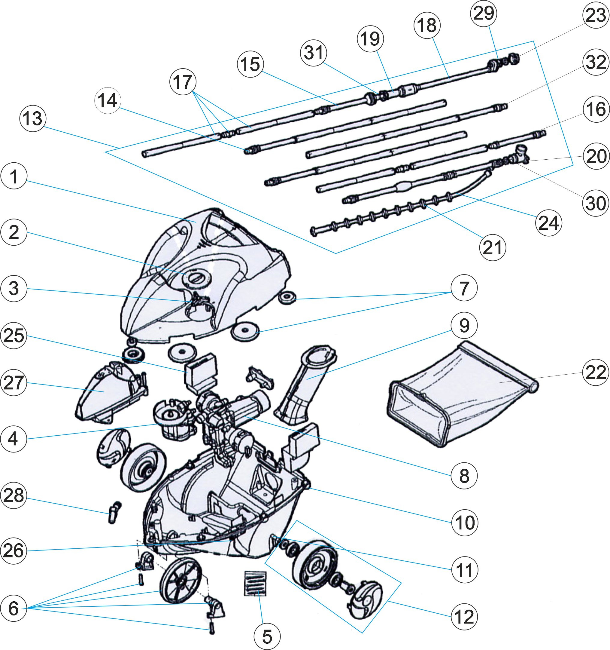 Pièces détachées pour Robot PHANTOM