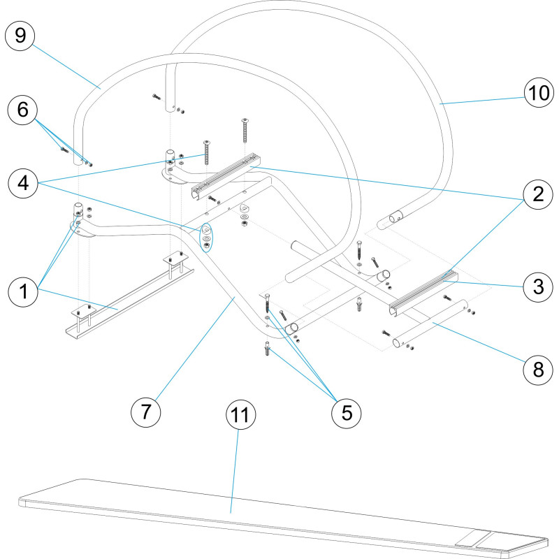 Pièces détachées pour Planche DYNAMIC avec rampe