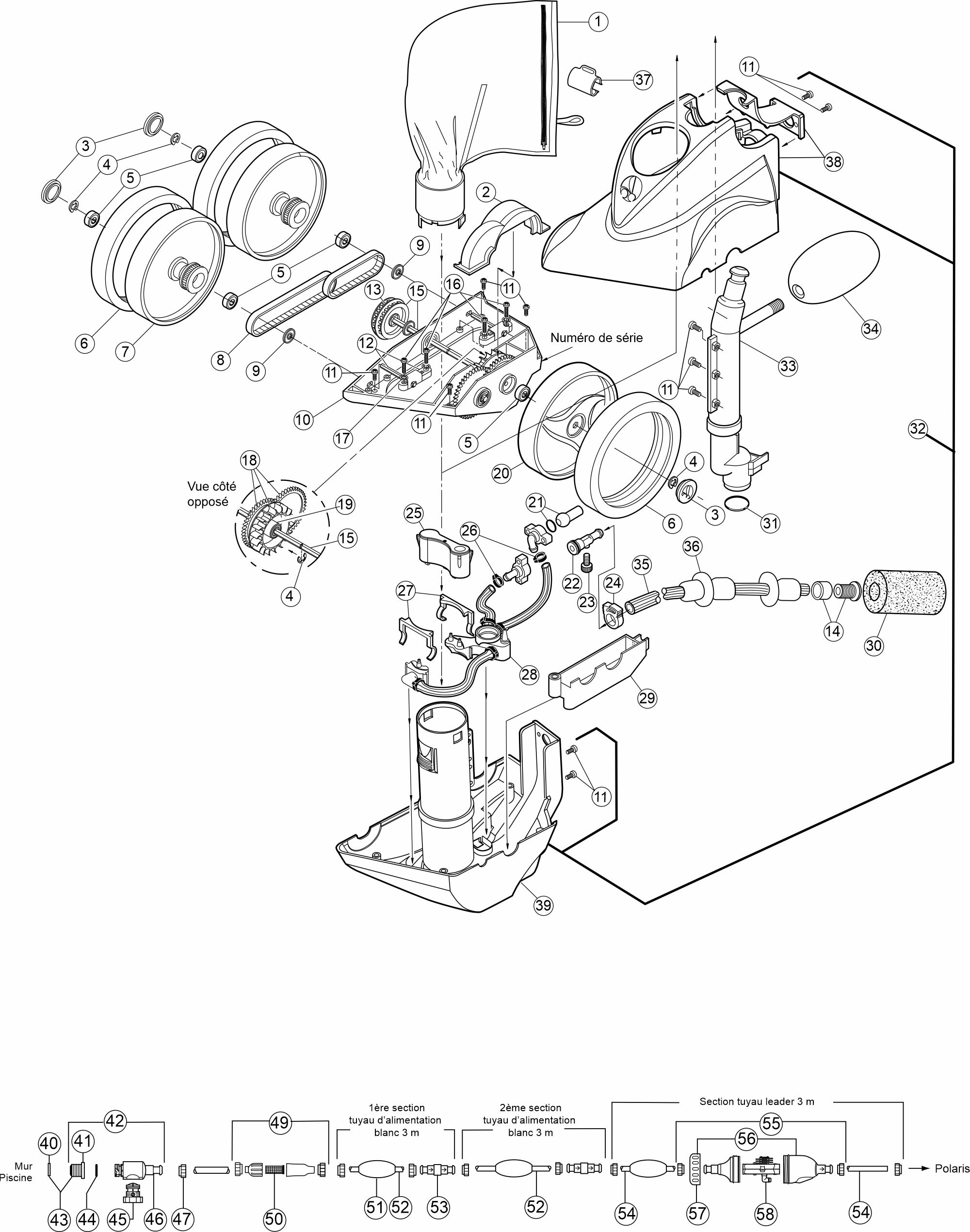 Pièces détachées pour Robot Polaris 380