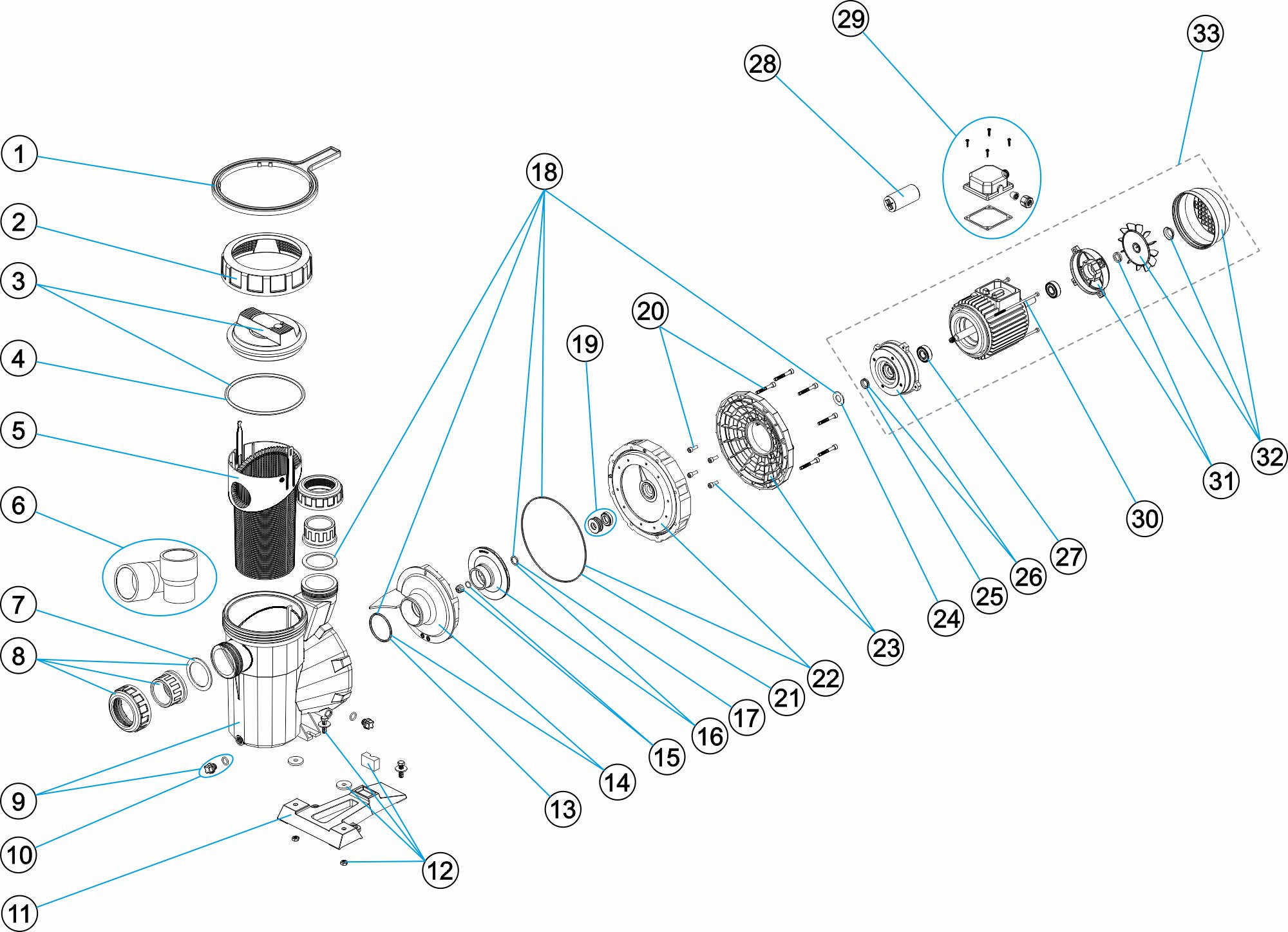 Pièces détachées pour Pompe auto-aspirante SPRINT
