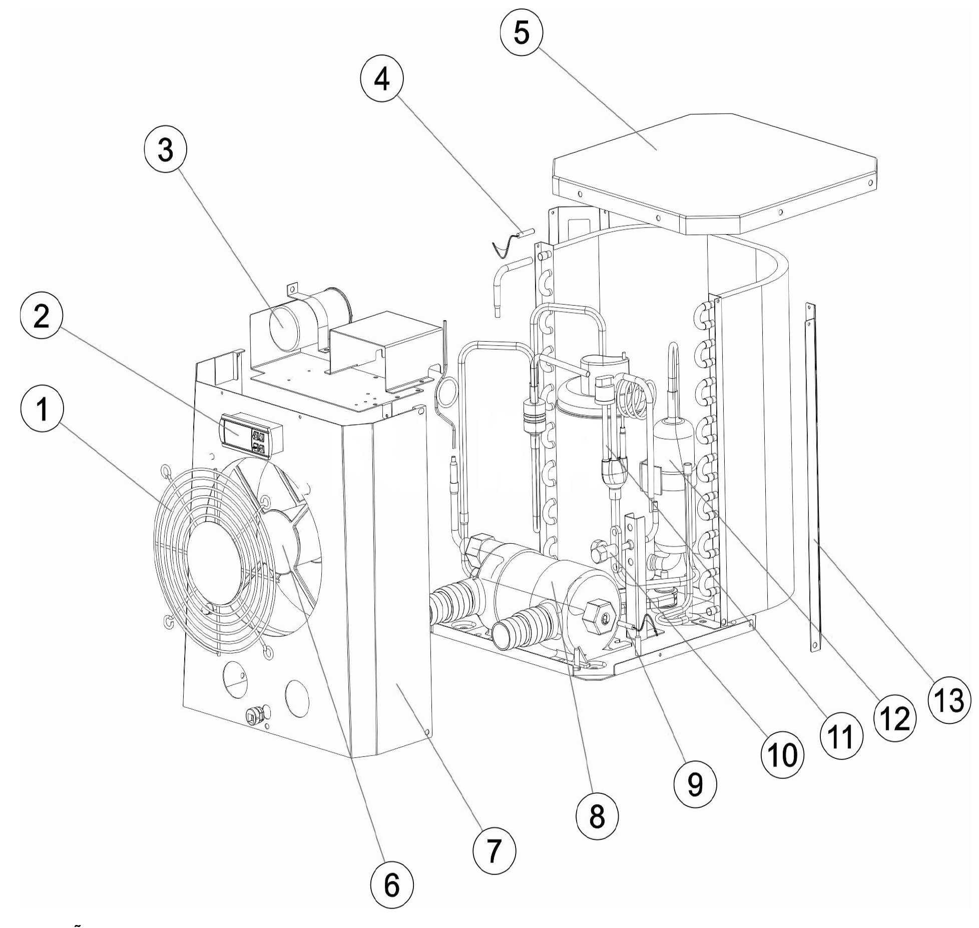 Pièces détachées pour Pompe à chaleur MINI 2,5-1,9kW