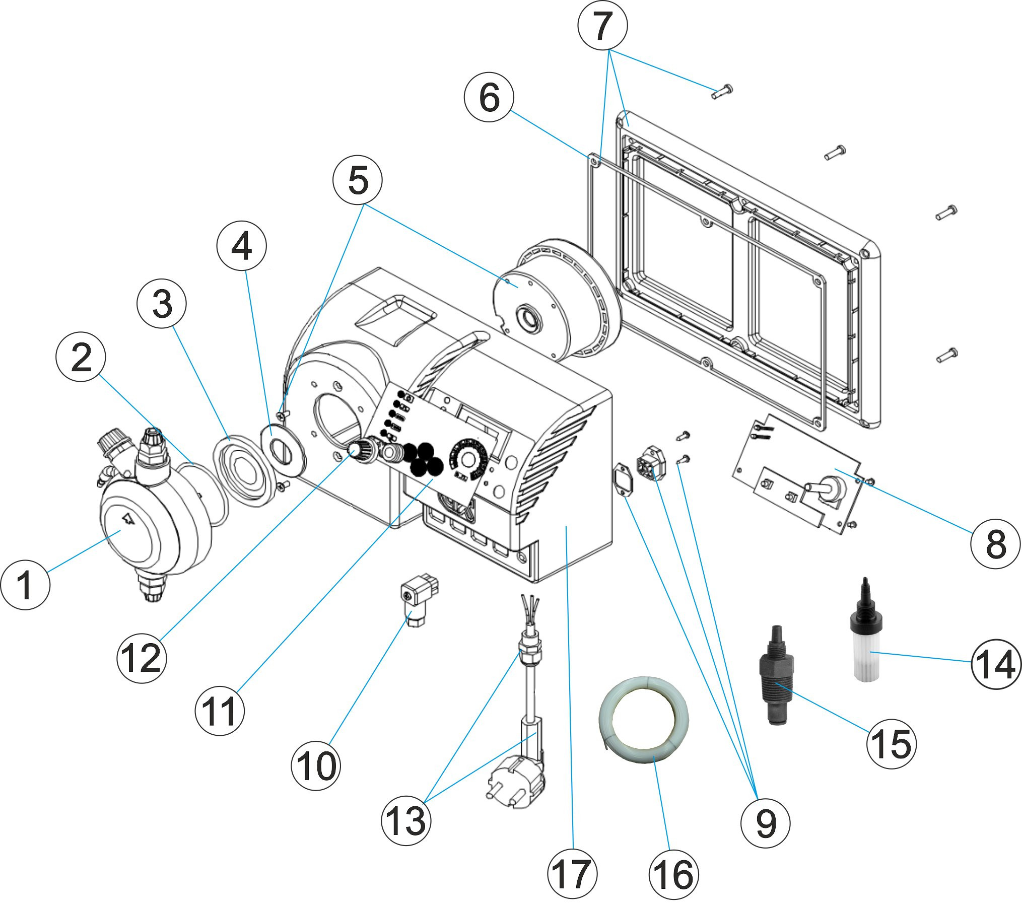 Pièces détachées pour Pompe doseuse CLASS ON-OFF 5L-h/7 bar