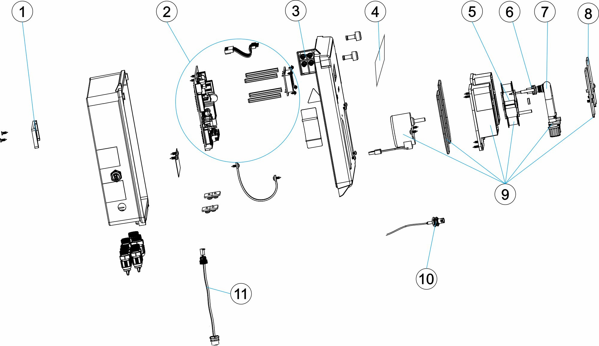Pièces détachées pour Pompe doseuse CONTROL BASIC DOUBLE pH-EV
