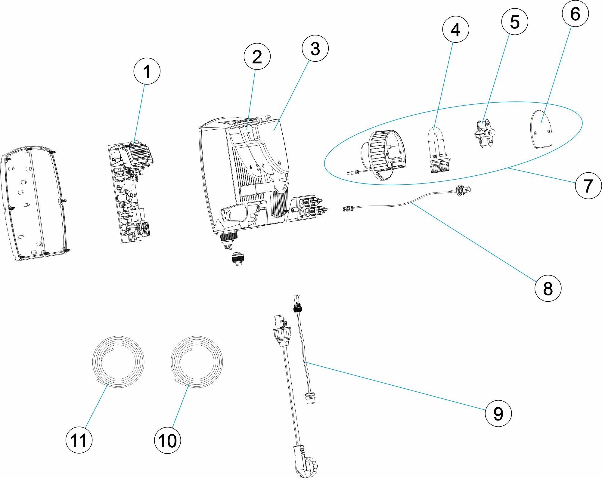 Pièces détachées pour Pompe doseuse CONTROL BASIC pH
