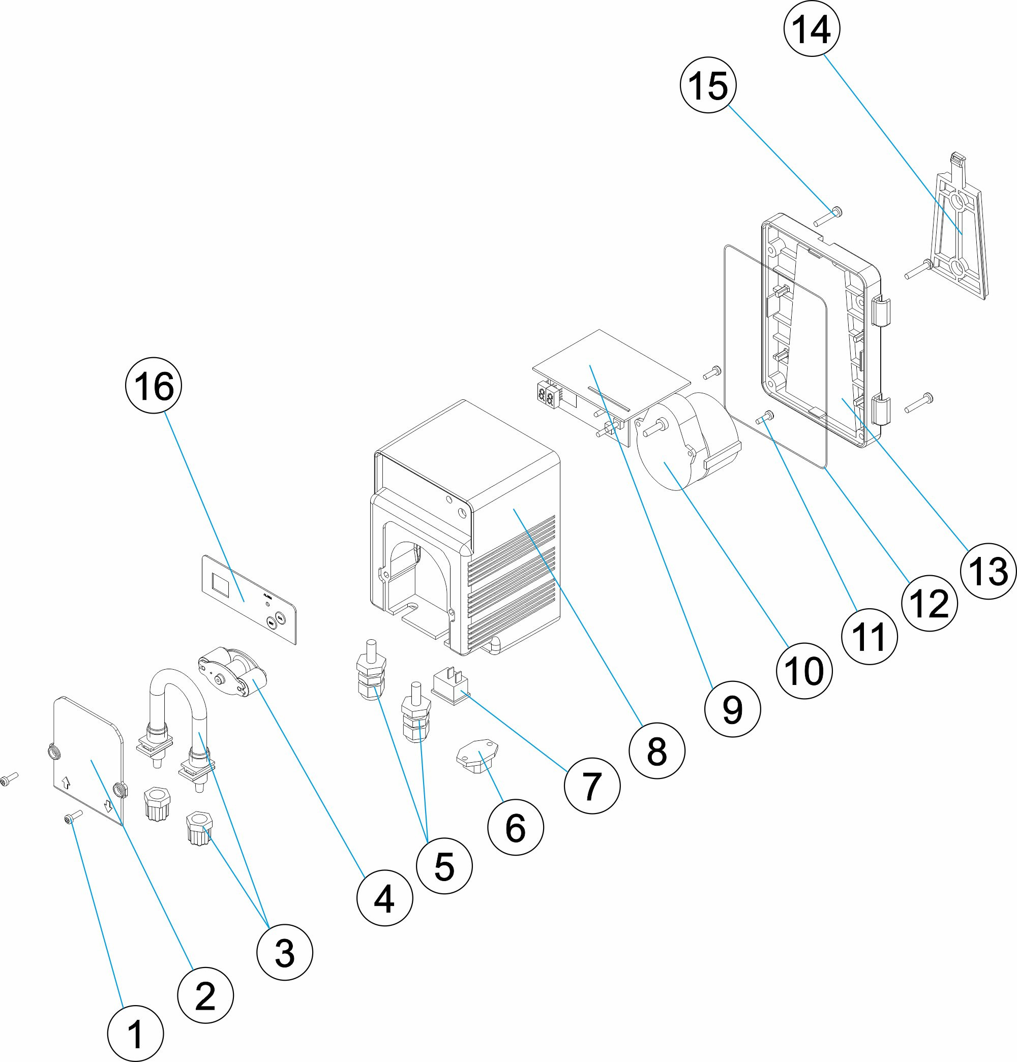 Pièces détachées pour Pompe doseuse FLOC CONTROL