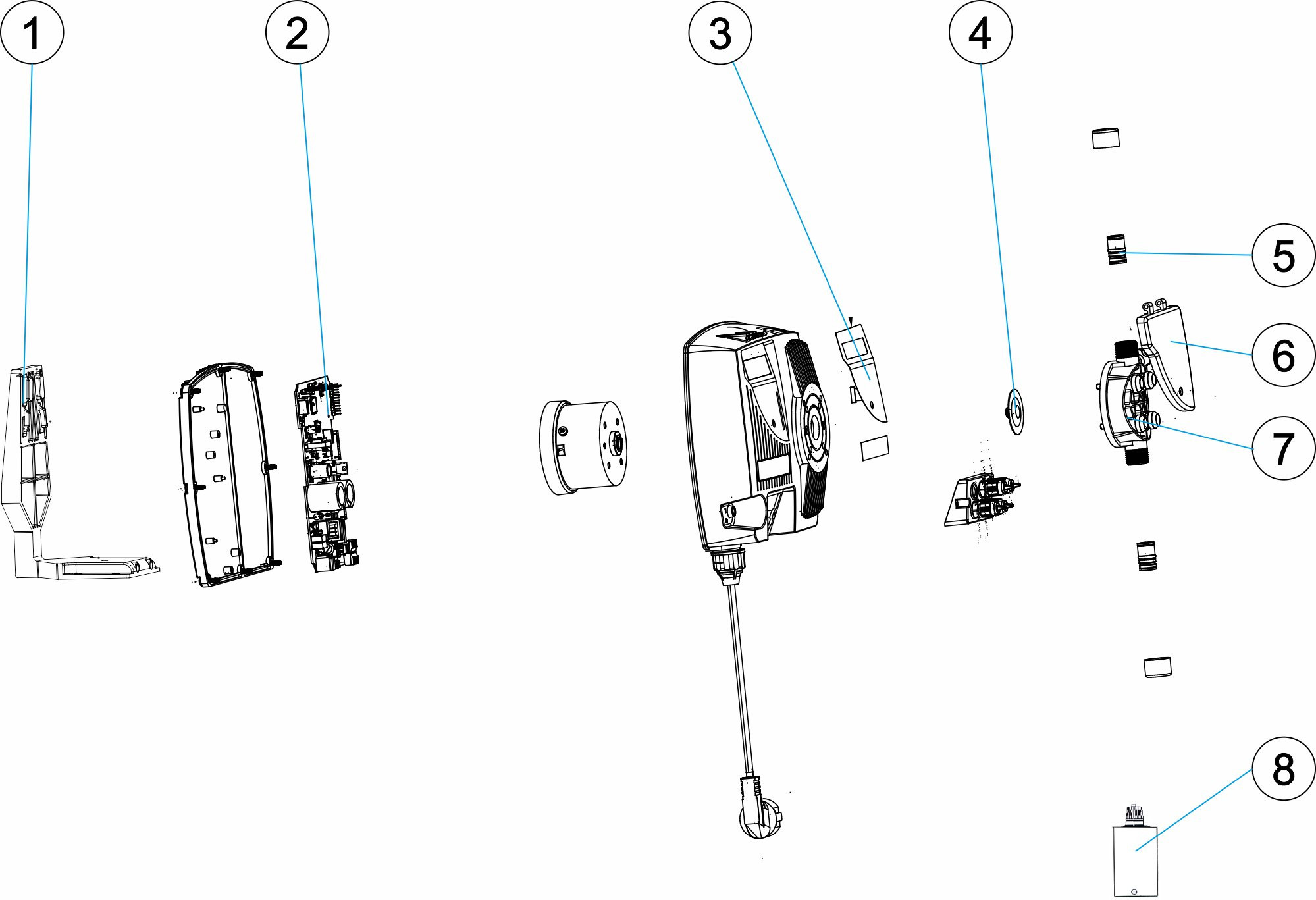 Pièces détachées pour Pompe doseuse OPTIMA PRO 603, 800, 803