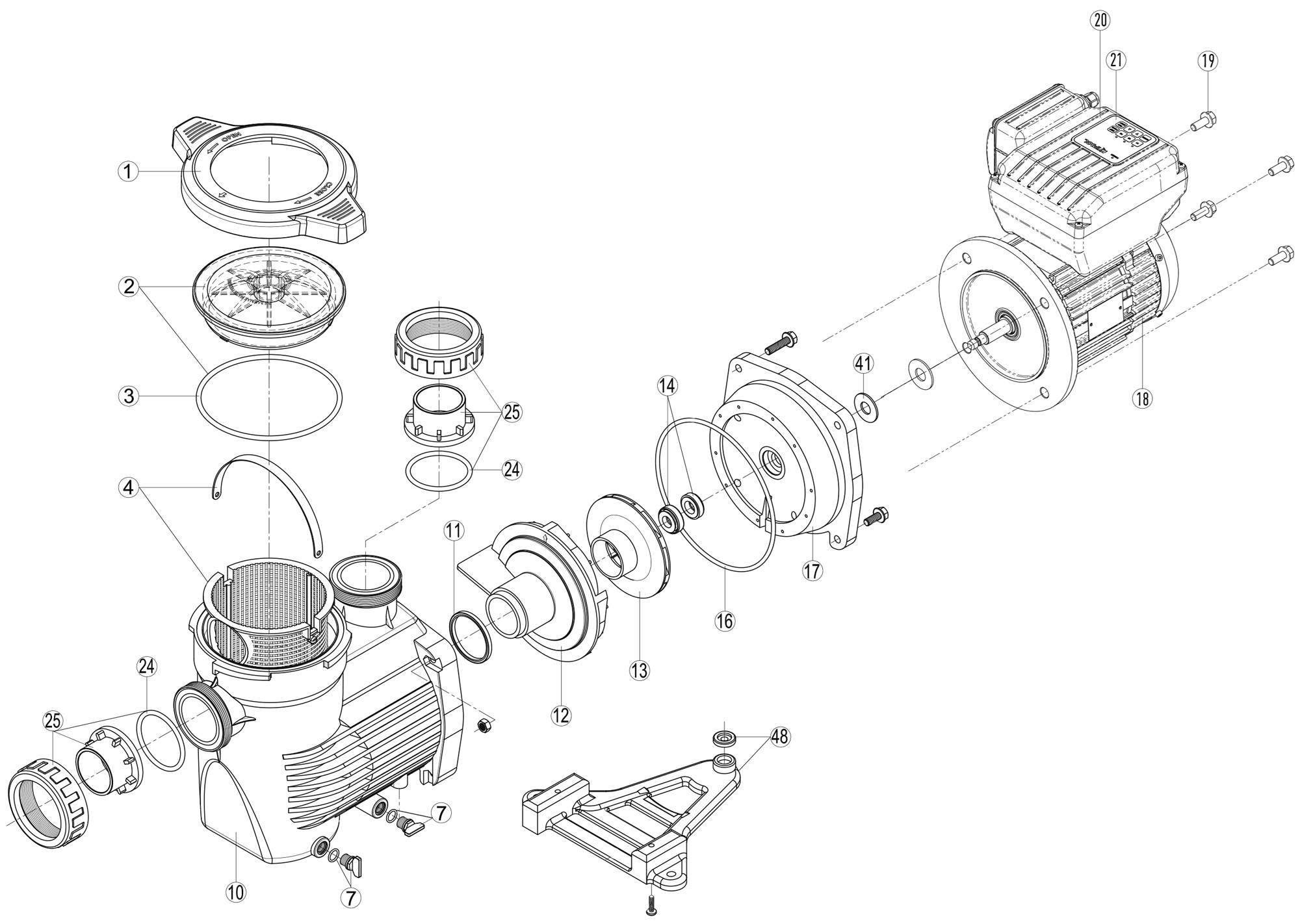 Pièces détachées pour Pompe K-FLO VSTD