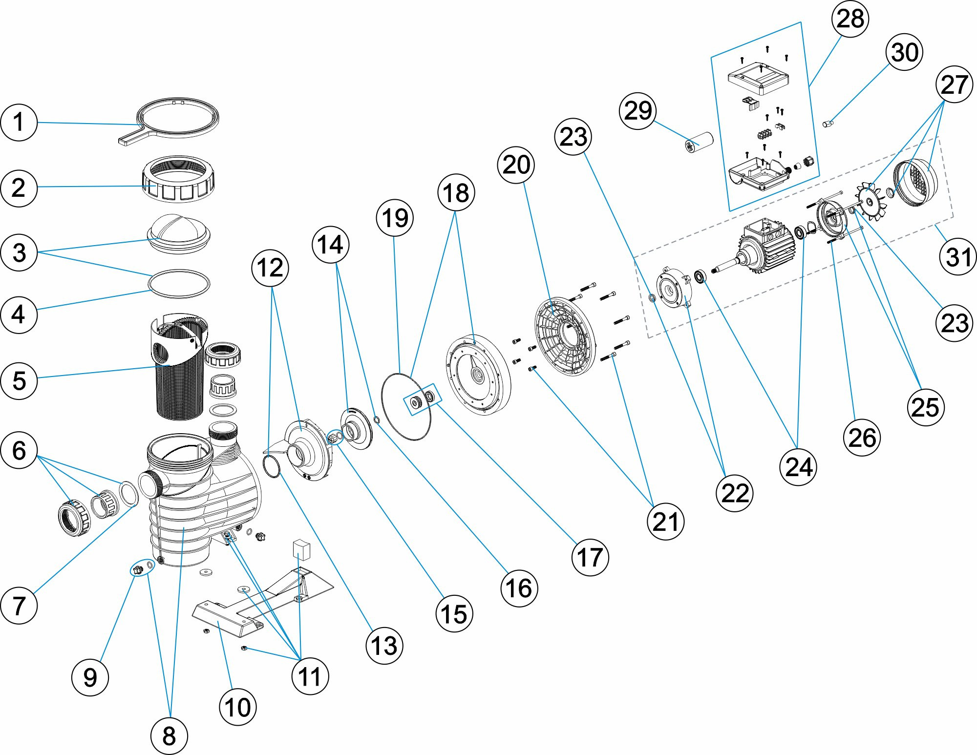 Pièces détachées pour Pompe LEADERFLOW