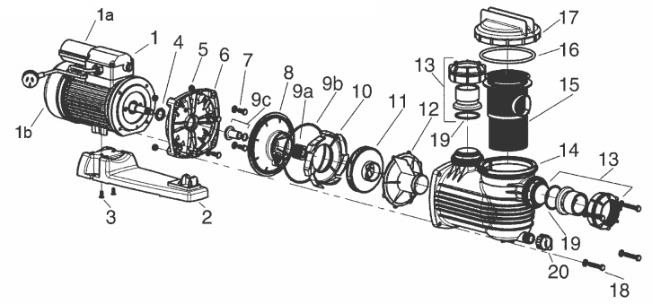 Pièces détachées pour Pompe ONGA 800E