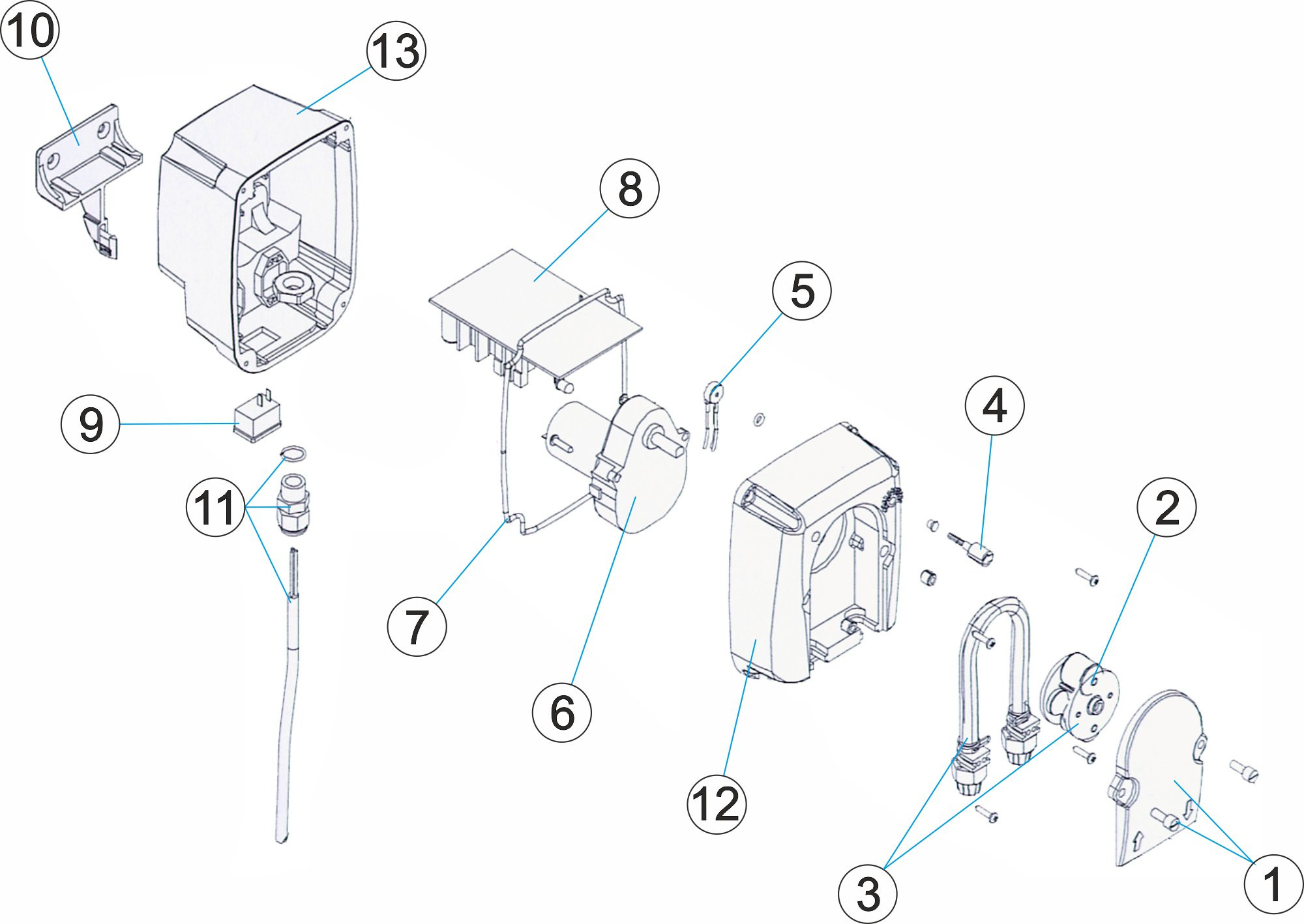 Pièces détachées pour Pompe péristaltique 6L/h