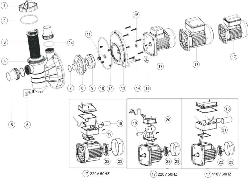 Pièces détachées pour Pompe SS Series