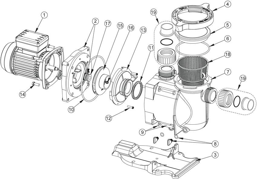 Pièces détachées pour Pompe SUPERFLO