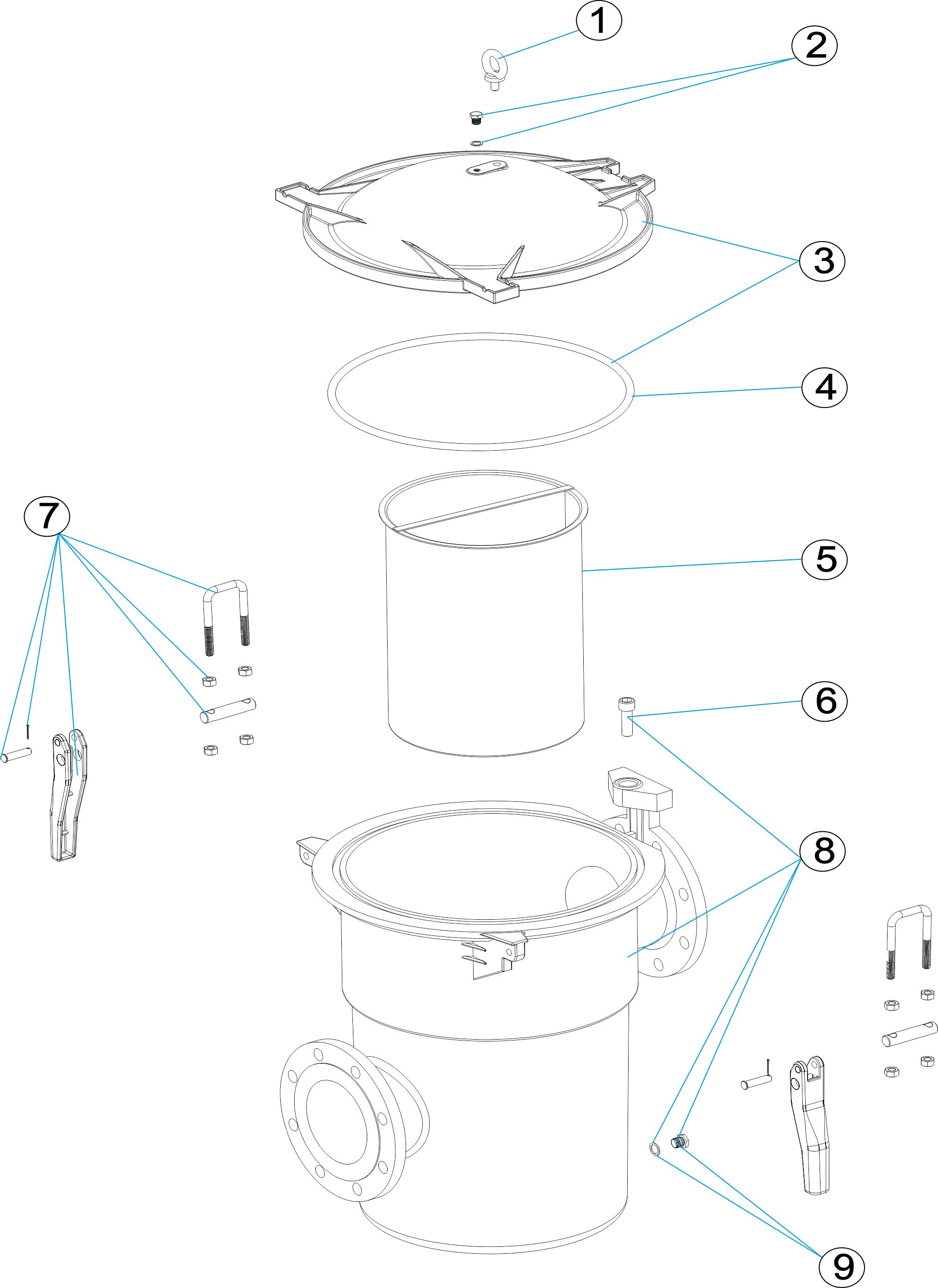 Pièces détachées pour Préfiltre 37L