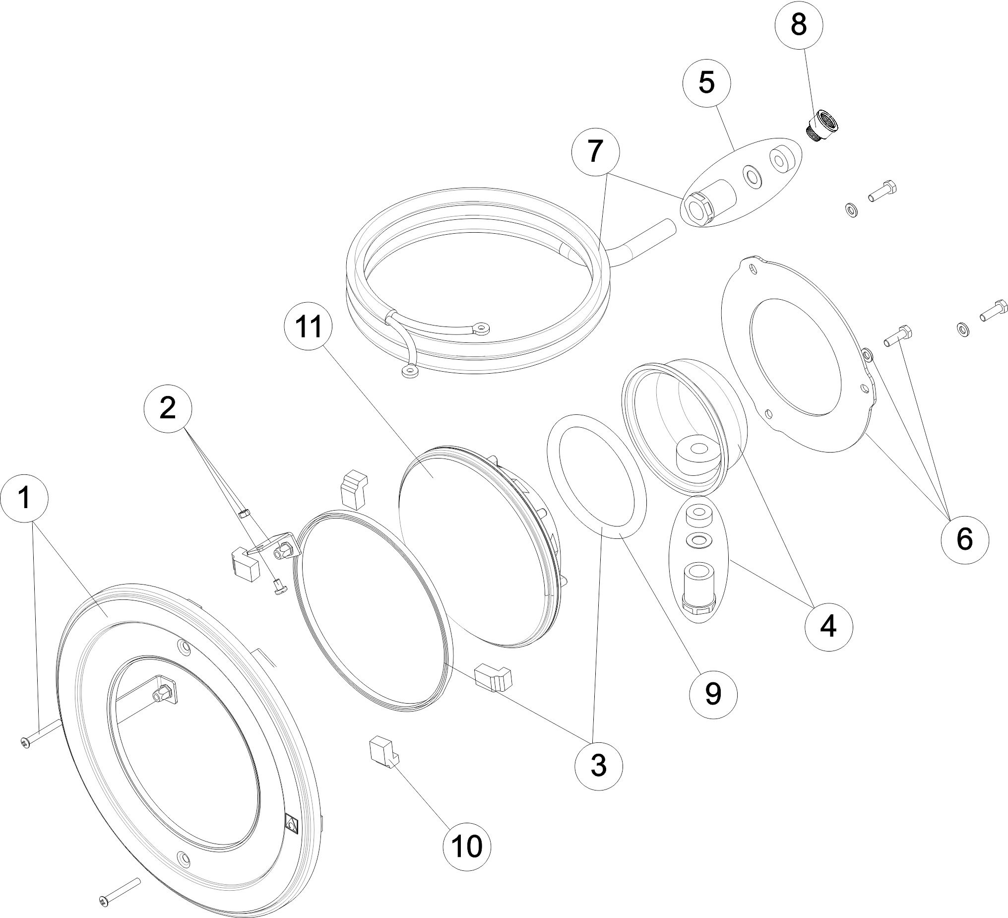 Pièces détachées pour Projecteur Ø 295 - 300W incandescent