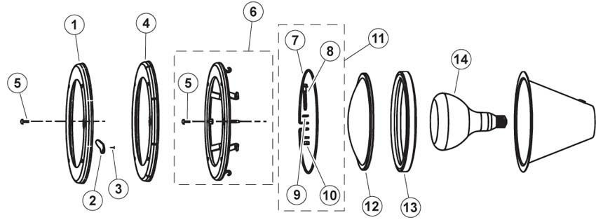 Pièces détachées pour Projecteur Amerlite
