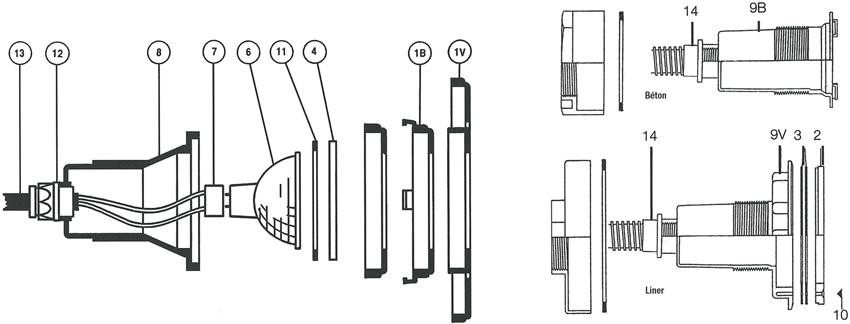 Pièces détachées pour Projecteur COFIES Halogène 35-75W vissable