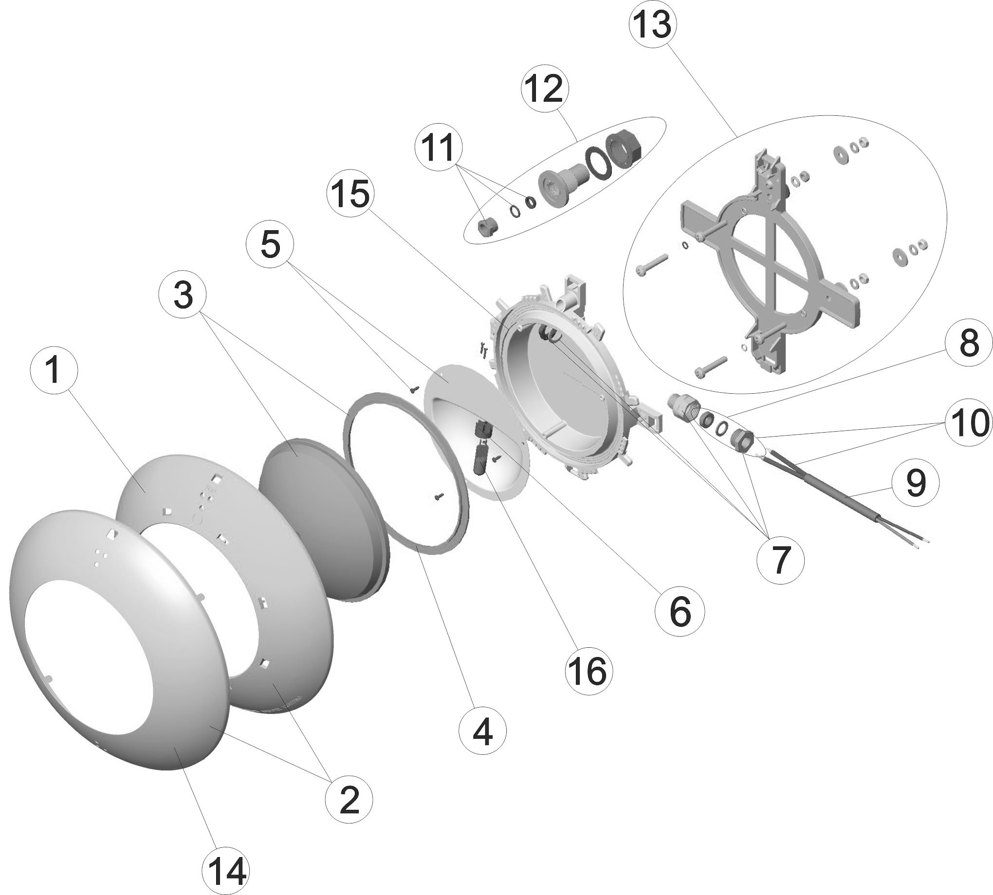 Pièces détachées pour Projecteur EXTRAPLAT PRÉFABRIQUÉ