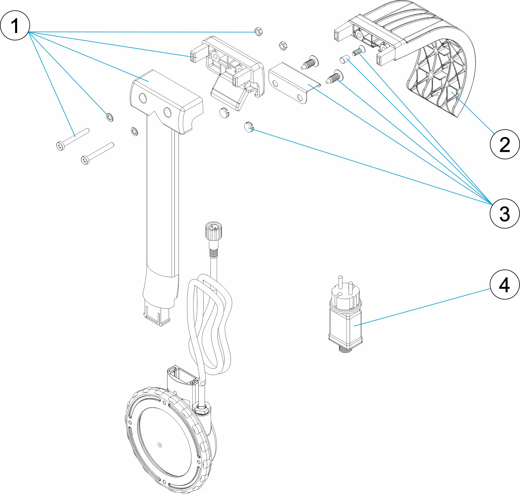 Pièces détachées pour Projecteur hors-sol LED