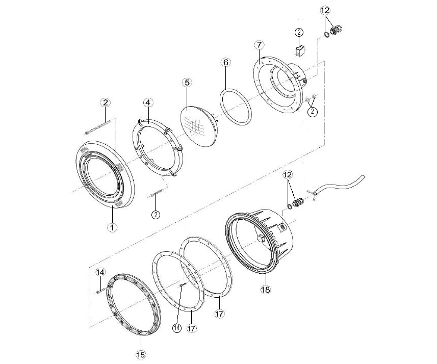 Pièces détachées pour Projecteur Led