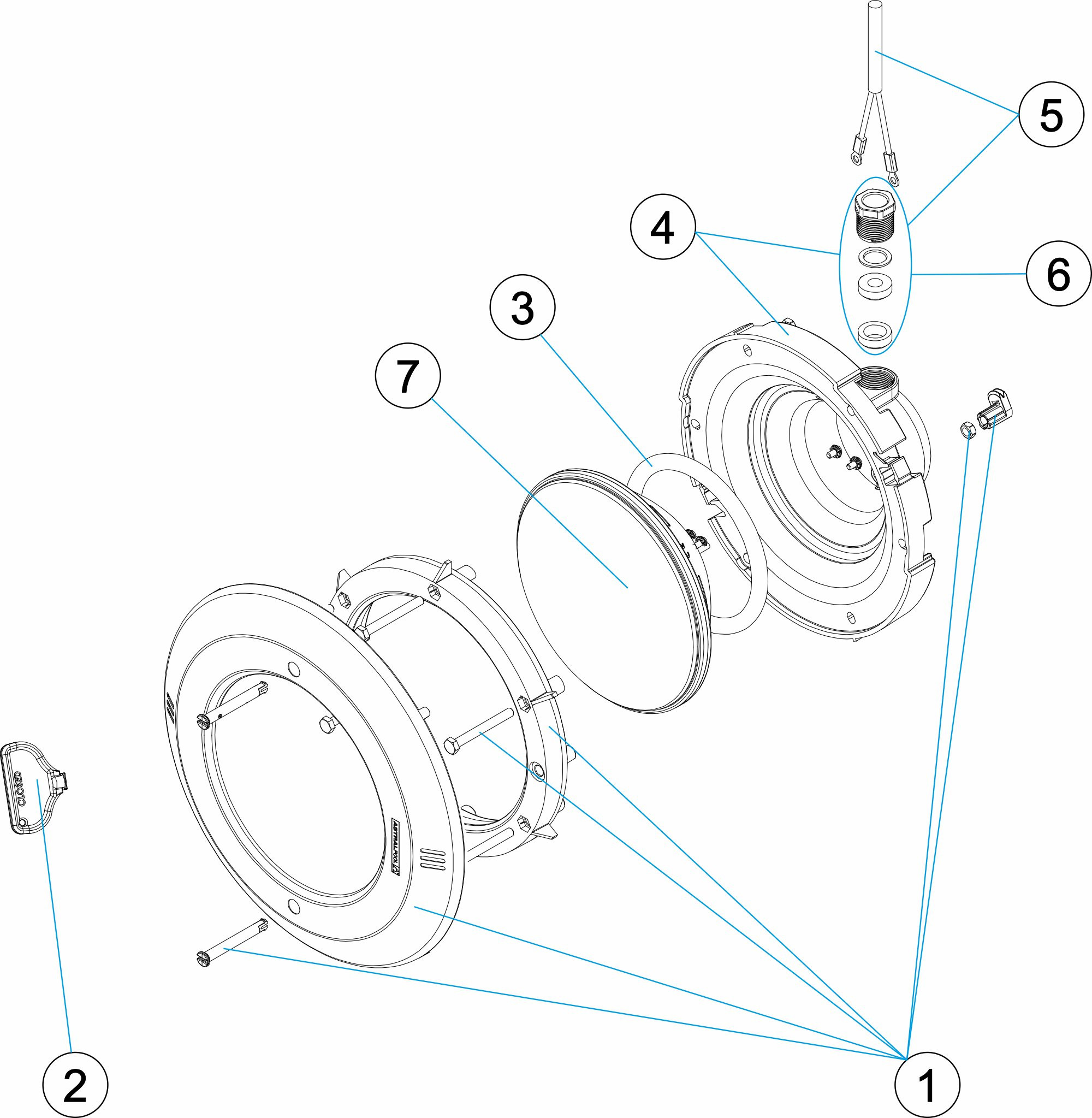 Pièces détachées pour Projecteur PAR56 S/N
