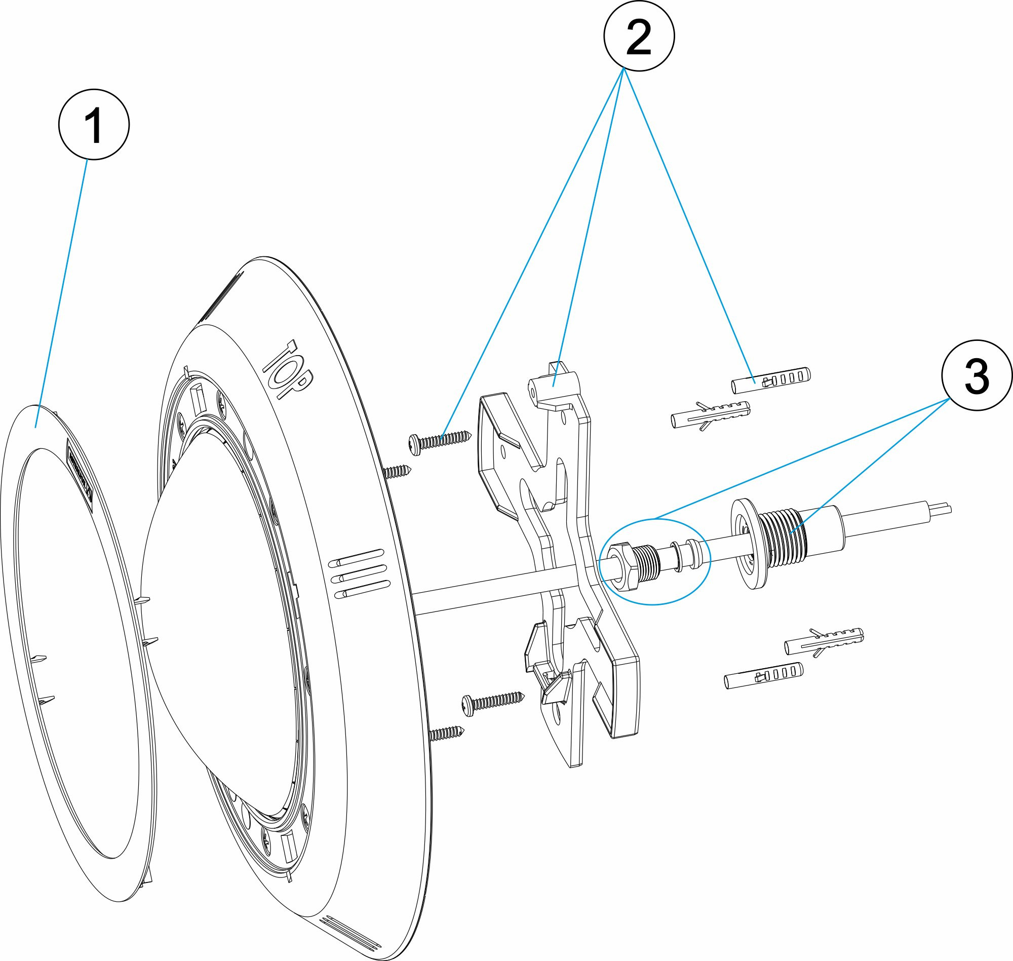Pièces détachées pour Projecteur plat led PRÉFABRIQUÉ