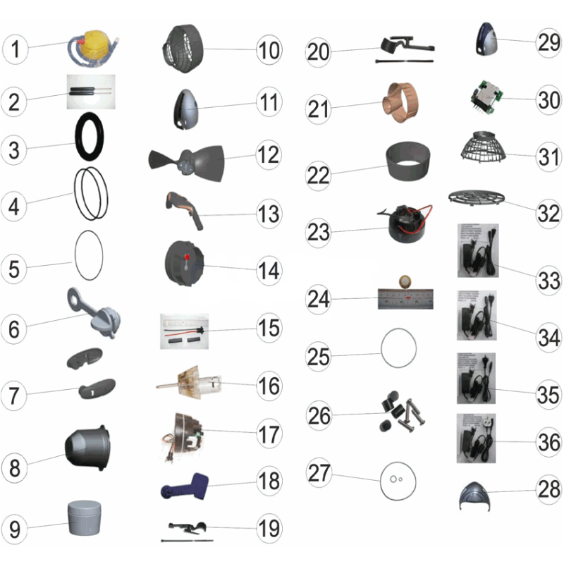 Pièces détachées pour Propulseur aquatique VS