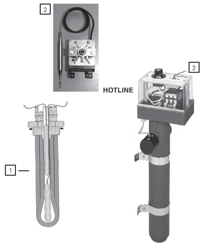 Pièces détachées pour Réchauffeur BELLOWTHERM, TROPICAL, HOTLINE, PAHLEN