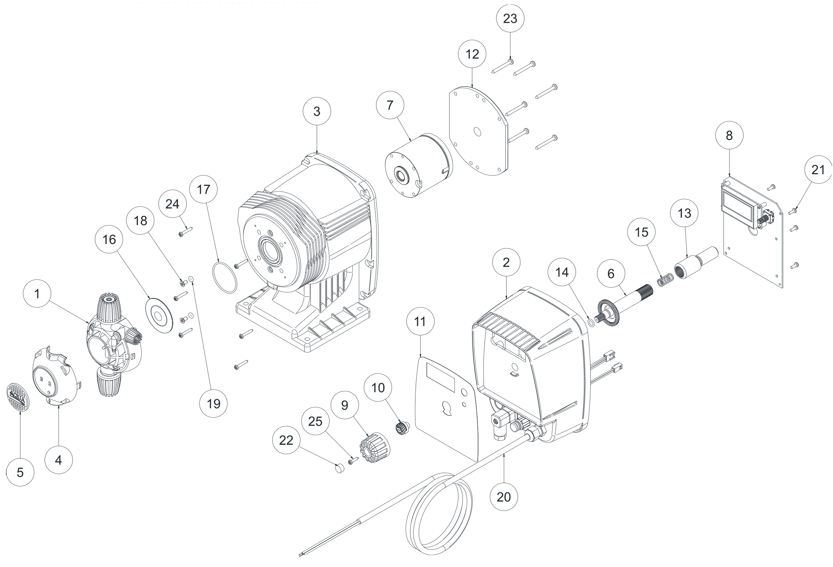 Pièces détachées pour Régulateur pH-RX HC200+, HC200+ CST