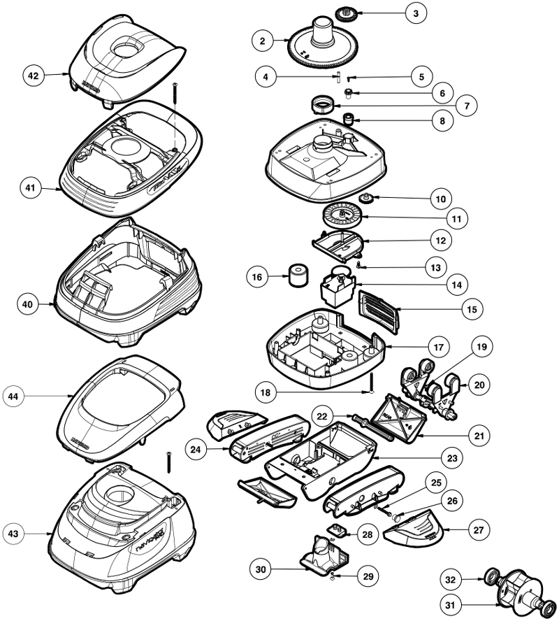 Pièces détachées pour Robot POOL VAC ULTRA PRO, NAVIGATOR PRO