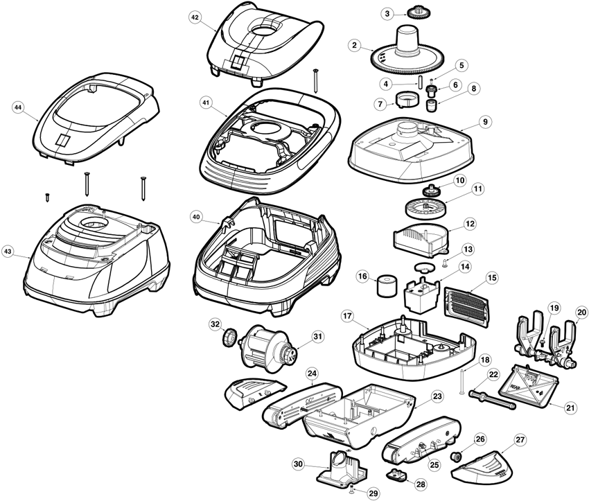 Pièces détachées pour Robot POOL VAC V-Flex, NAVIGATOR V-Flex