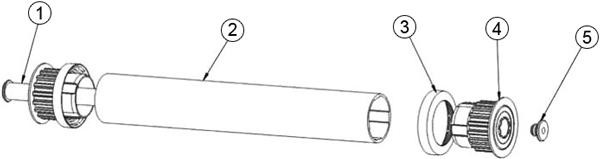Pièces détachées pour Rouleau de brosse Dolphin