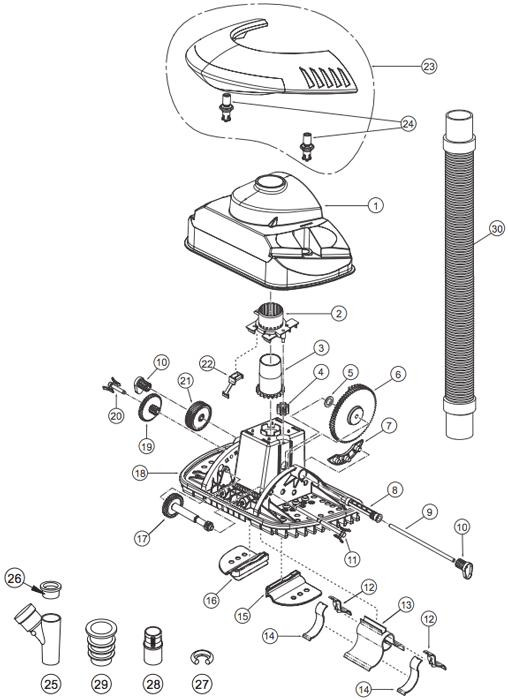 Pièces détachées pour Robot Sand Shark
