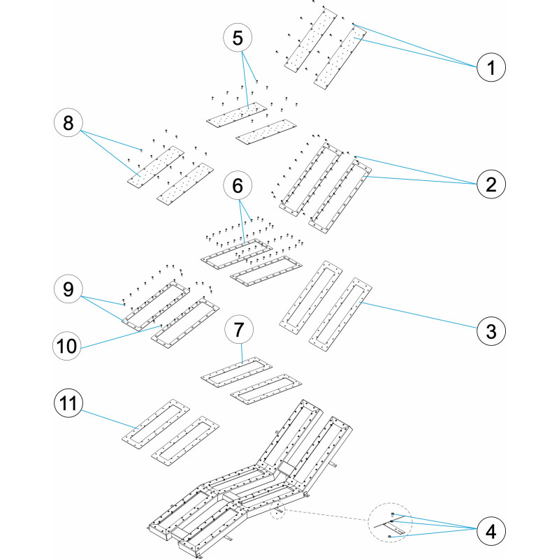 Pièces détachées pour Siège hydromassants double LINER