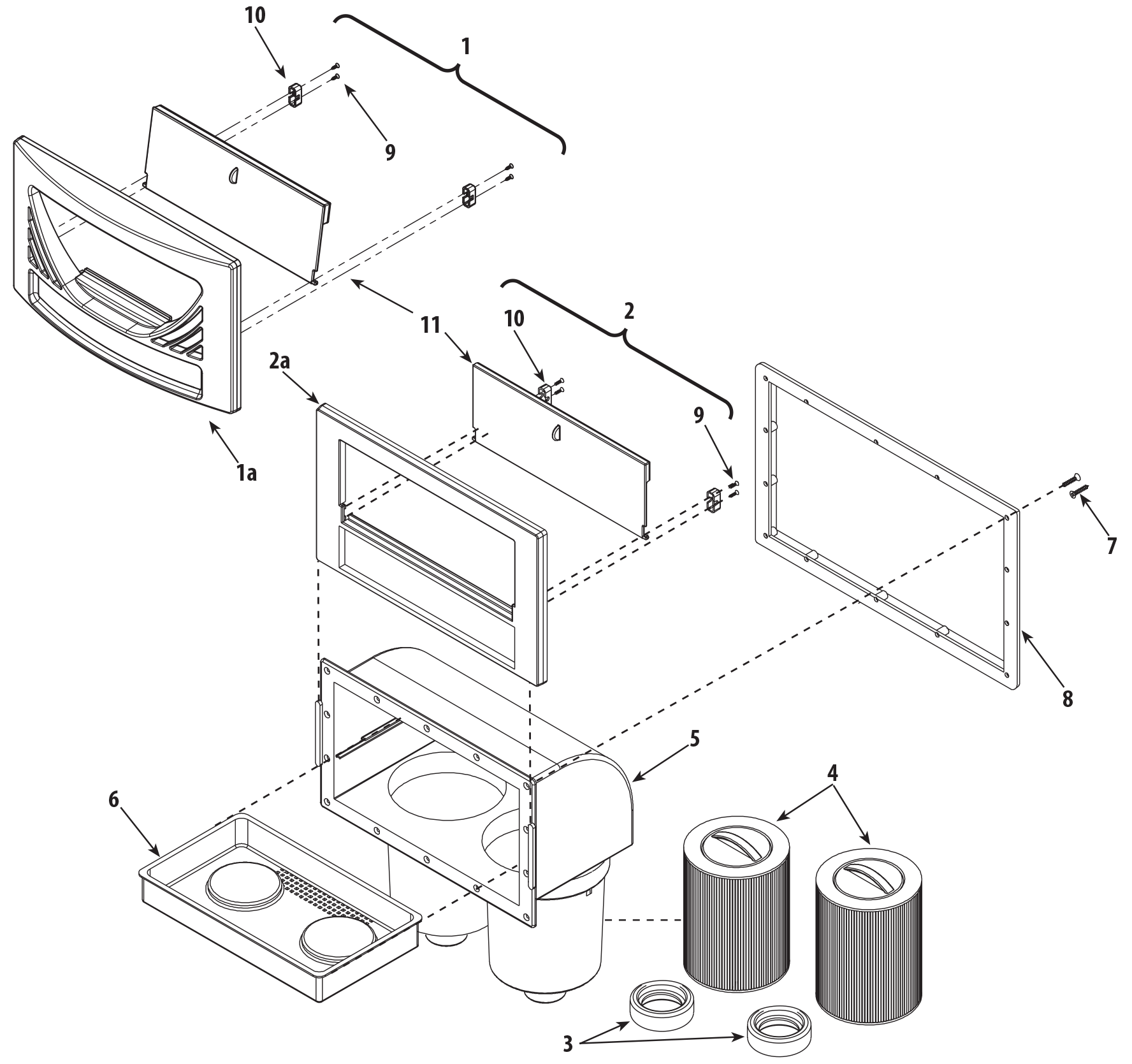 Pièces détachées pour Skimfilter 100 sq.ft. de spa