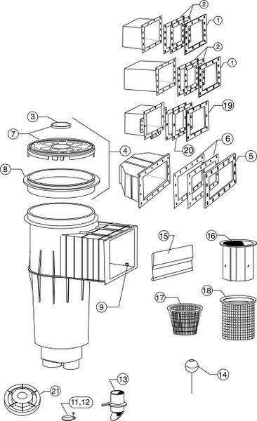 Pièces détachées pour Skimmer American Product ADMIRAL