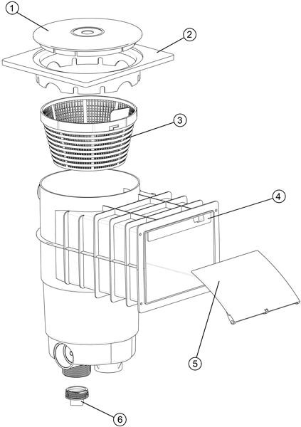 Pièces détachées pour Skimmer Classic A200 Béton