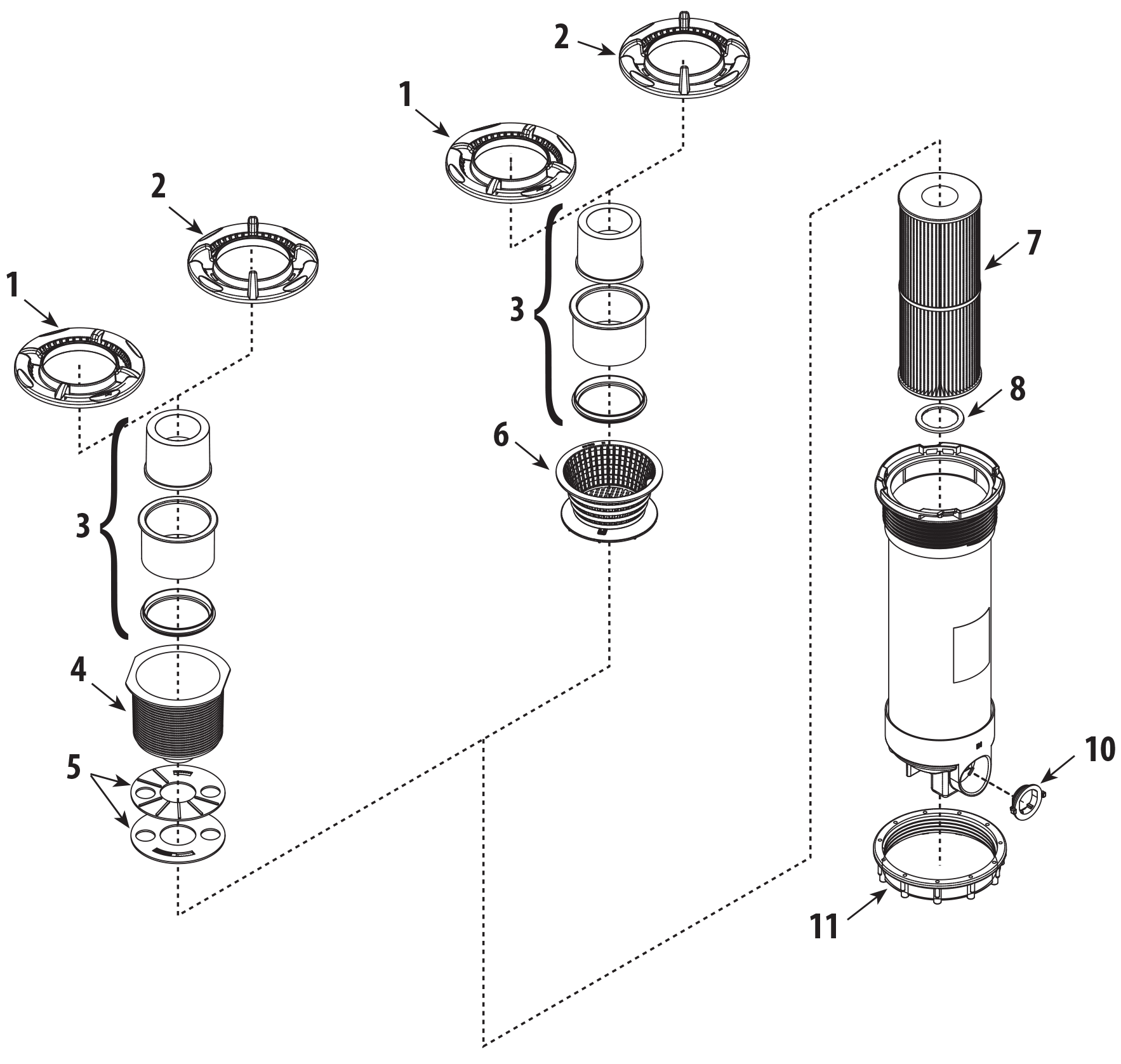 Pièces détachées pour Skimmer de surface DYNA-FLO
