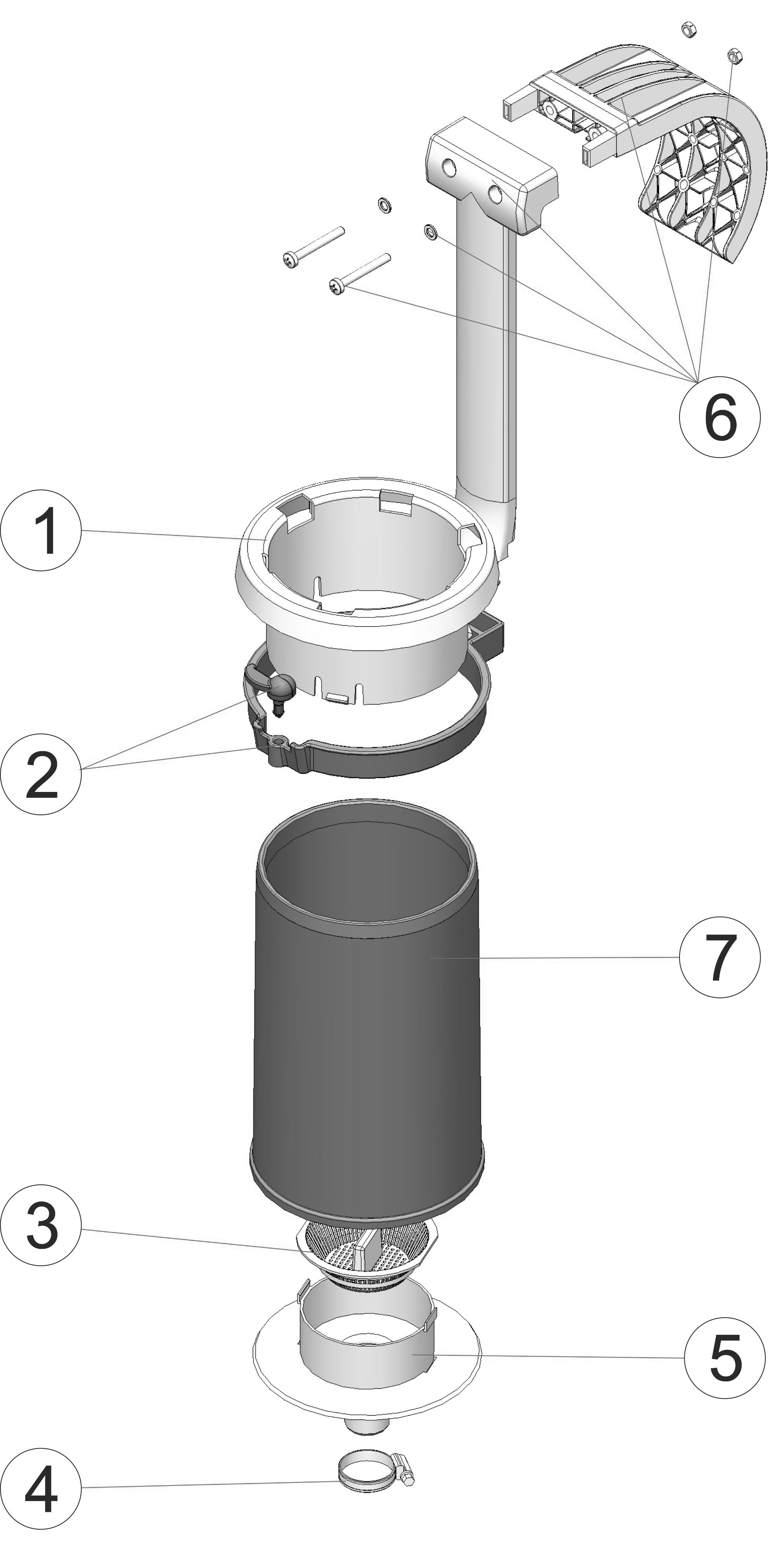 Pièces détachées pour Skimmer flottant pour piscine autoportante acier et tubulaire