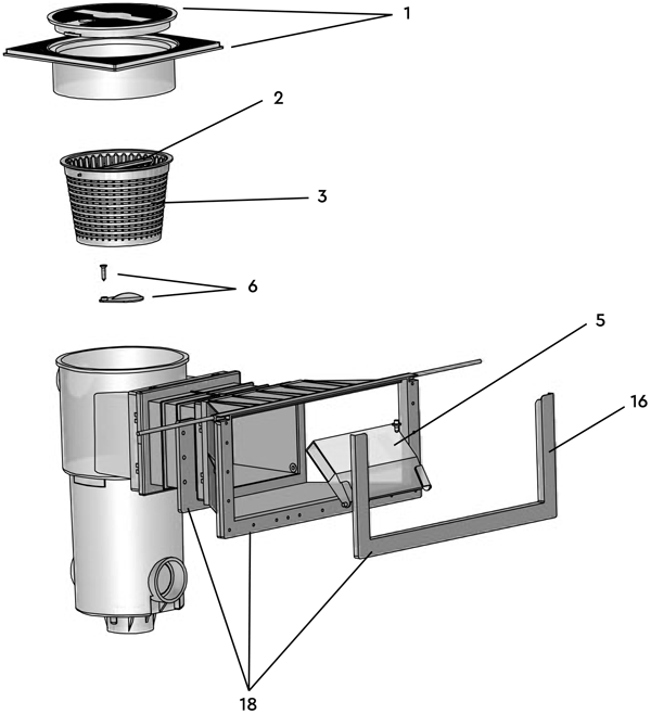 Pièces détachées pour Skimmer MIROIR