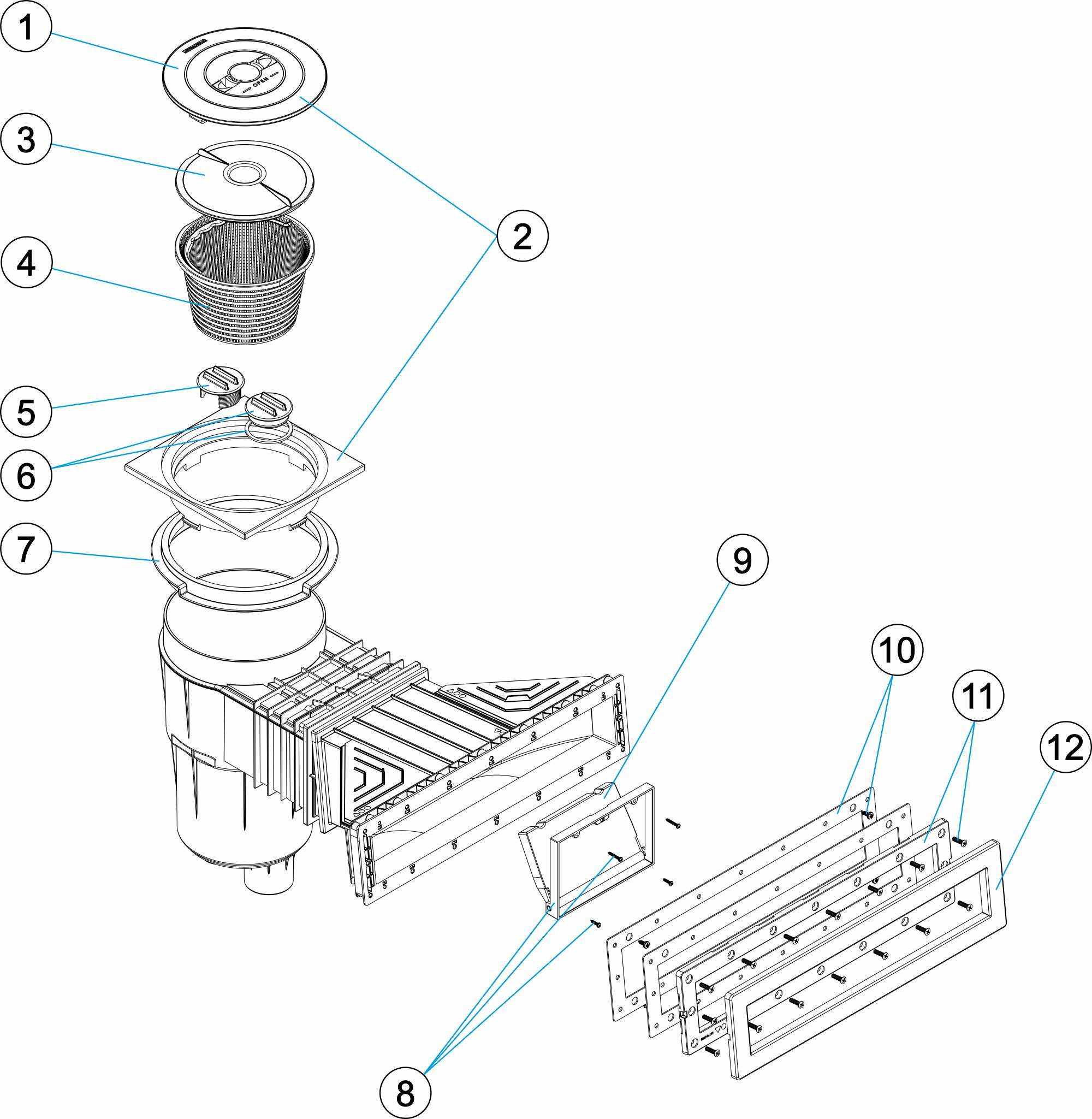 Pièces détachées pour Skimmer NORM 17L