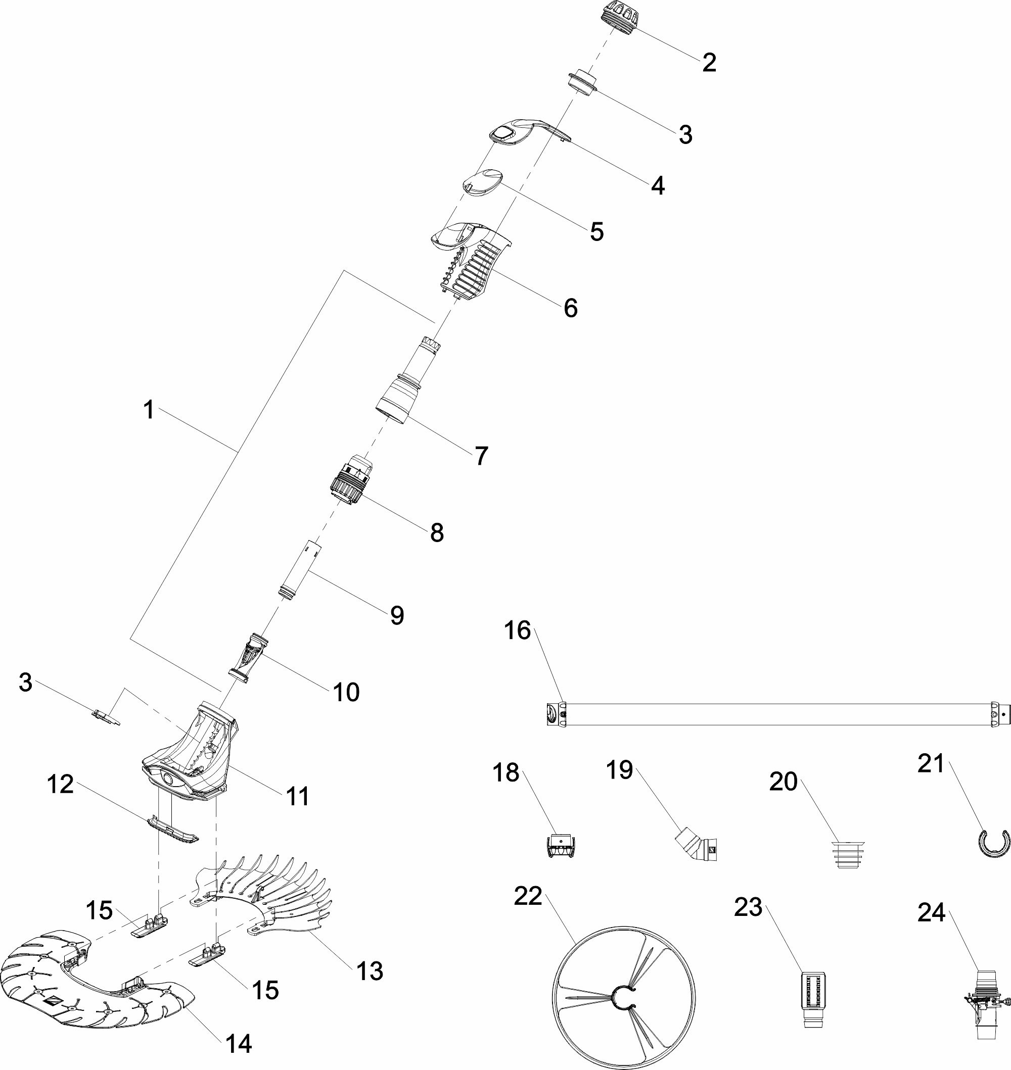 Pièces détachées pour Robot Zodiac T5 duo