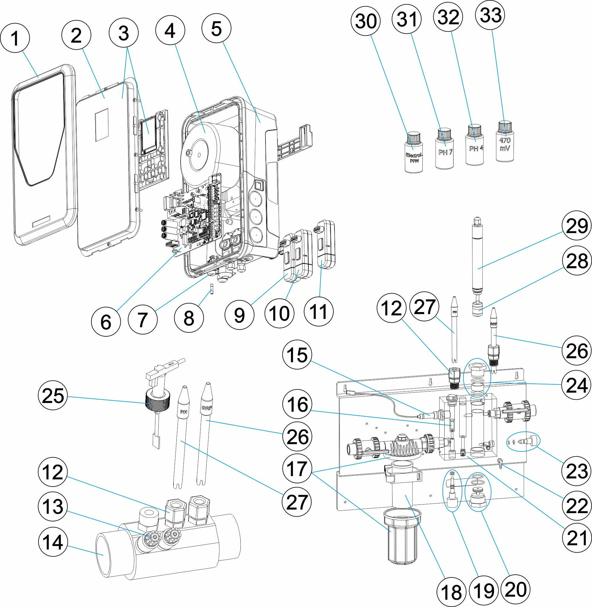 Pièces détachées pour Tableau de régulation CONTROL CONNECT