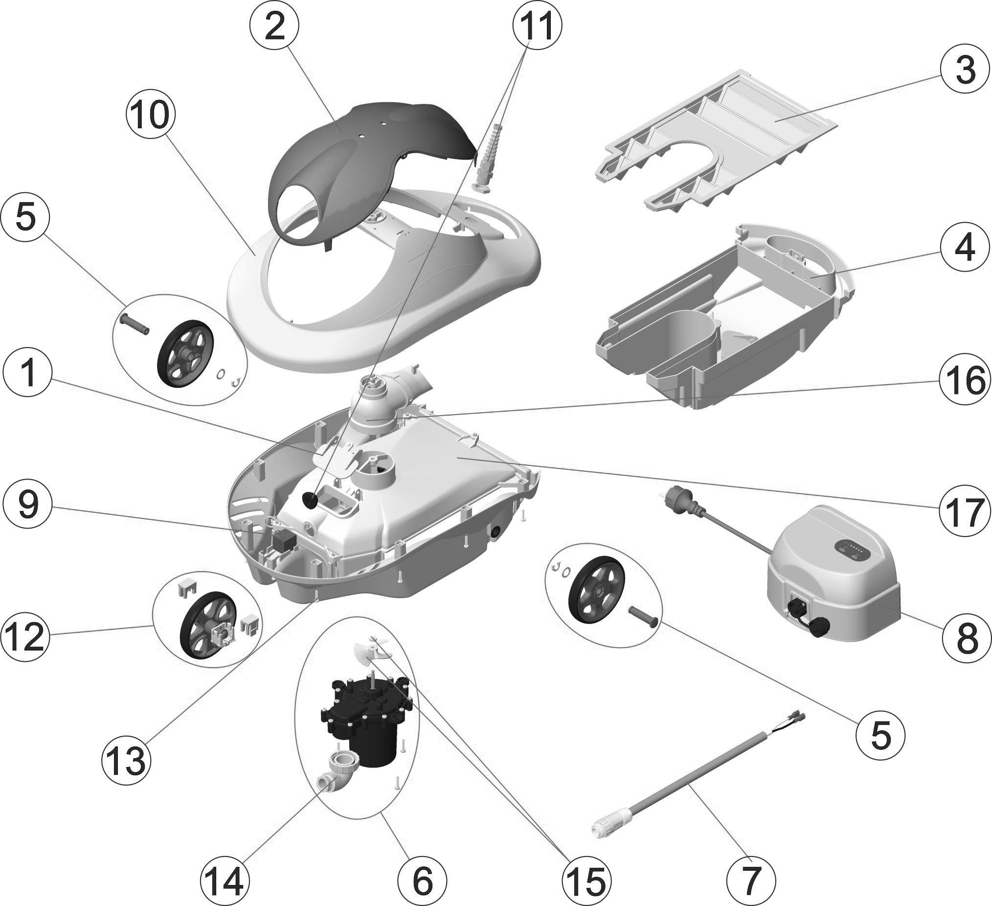 Pièces détachées pour Robot TIGRUS ELEC