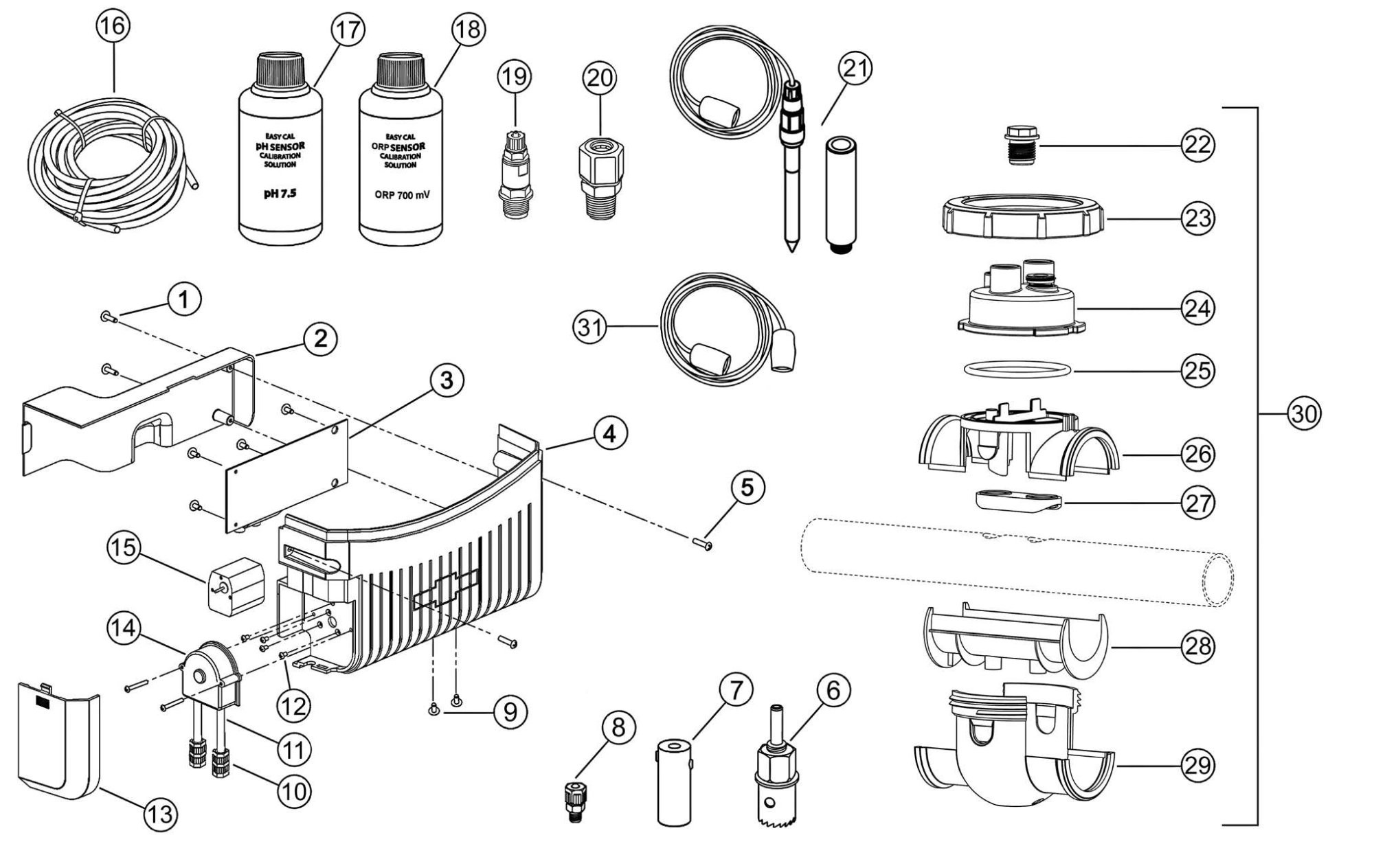 Pièces détachées pour Electrolyseurs Tri pH, Tri pro