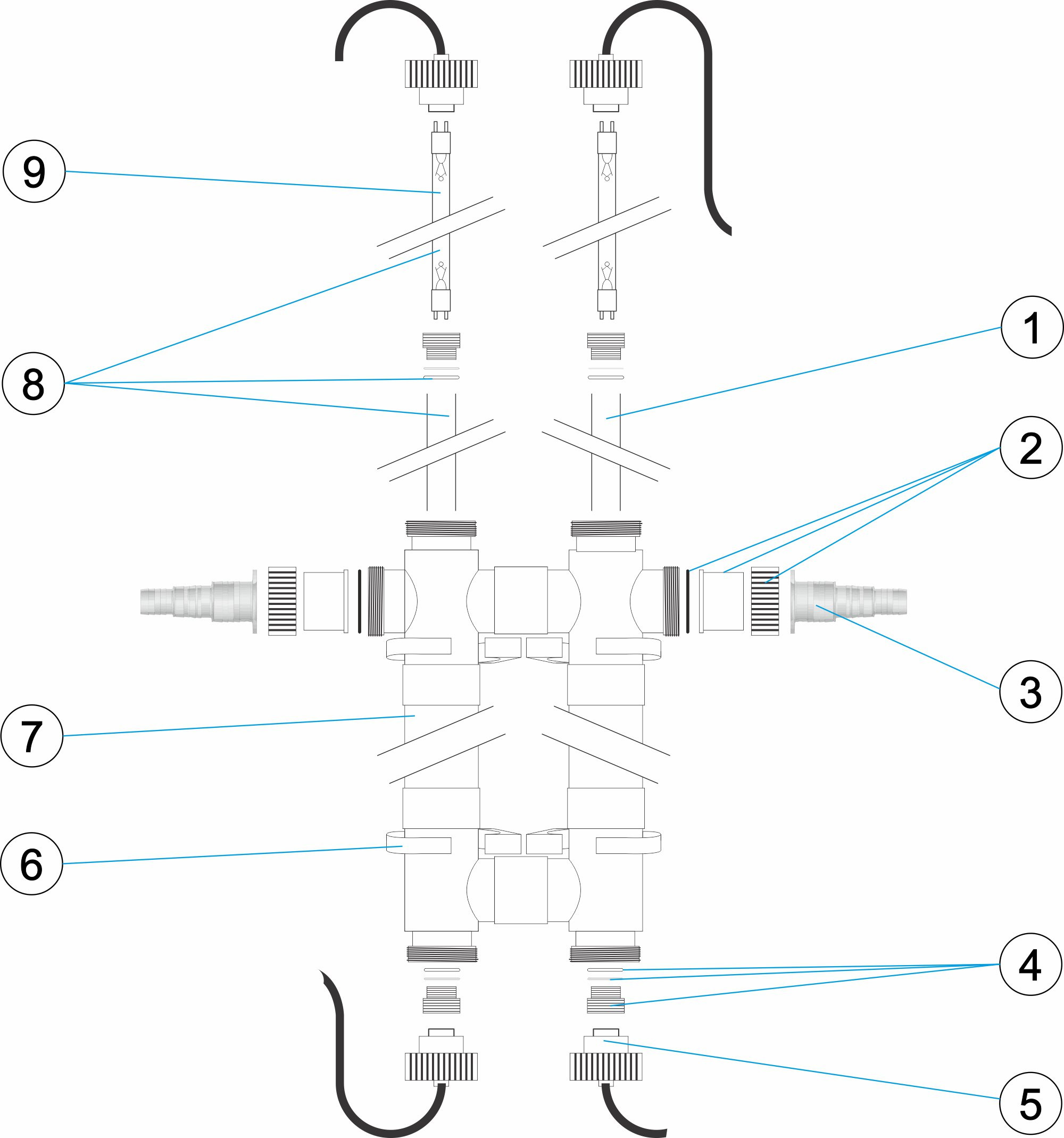 Pièces détachées pour Traitement UV TL 110W